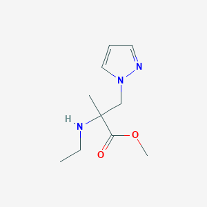 Methyl 2-(ethylamino)-2-methyl-3-(1h-pyrazol-1-yl)propanoate