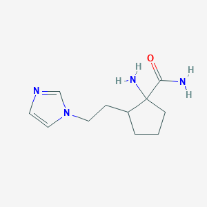 2-(2-(1h-Imidazol-1-yl)ethyl)-1-aminocyclopentane-1-carboxamide