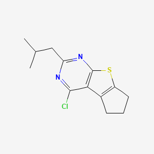 4-Chloro-2-isobutyl-6,7-dihydro-5h-cyclopenta[4,5]thieno[2,3-d]pyrimidine