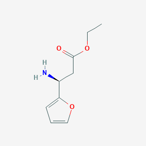 ethyl (3S)-3-amino-3-(furan-2-yl)propanoate