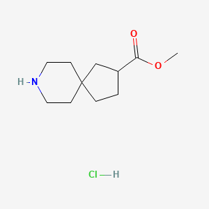 molecular formula C11H20ClNO2 B13627962 Methyl8-azaspiro[4.5]decane-2-carboxylatehydrochloride 