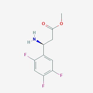 Methyl (S)-3-amino-3-(2,4,5-trifluorophenyl)propanoate