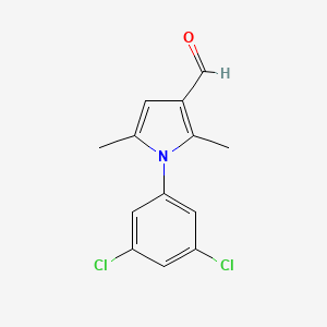 molecular formula C13H11Cl2NO B1362798 1-(3,5-dichlorophenyl)-2,5-dimethyl-1H-pyrrole-3-carbaldehyde CAS No. 347331-67-3