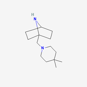 1-[(4,4-Dimethylpiperidin-1-yl)methyl]-7-azabicyclo[2.2.1]heptane