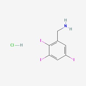 1-(2,3,5-Triiodophenyl)methanamine hydrochloride