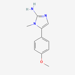 molecular formula C11H13N3O B1362801 5-(4-methoxyphenyl)-1-methyl-1H-imidazol-2-amine CAS No. 787586-87-2