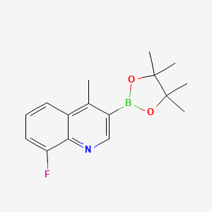 8-Fluoro-4-methyl-3-(4,4,5,5-tetramethyl-1,3,2-dioxaborolan-2-yl)quinoline