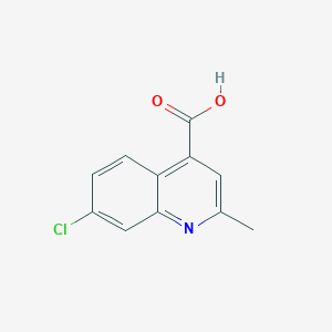 molecular formula C11H8ClNO2 B1362806 7-Chloro-2-methylquinoline-4-carboxylic acid CAS No. 59666-15-8