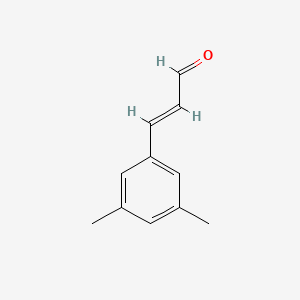 molecular formula C11H12O B13628109 3-(3,5-Dimethylphenyl)acrylaldehyde 