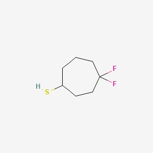 4,4-Difluorocycloheptane-1-thiol