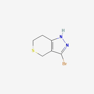 molecular formula C6H7BrN2S B13628151 3-bromo-2H,4H,6H,7H-thiopyrano[4,3-c]pyrazole 