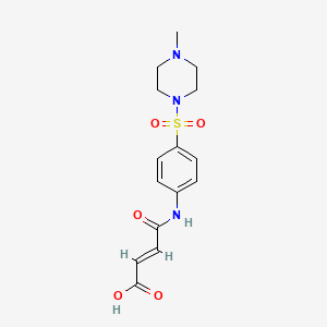 molecular formula C15H19N3O5S B1362816 (E)-4-[4-(4-methylpiperazin-1-yl)sulfonylanilino]-4-oxobut-2-enoic acid 