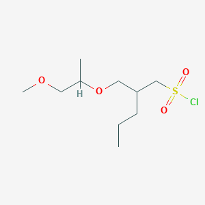 2-(((1-Methoxypropan-2-yl)oxy)methyl)pentane-1-sulfonyl chloride