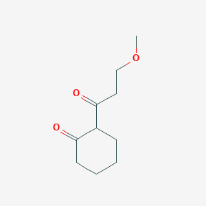 2-(3-Methoxypropanoyl)cyclohexan-1-one