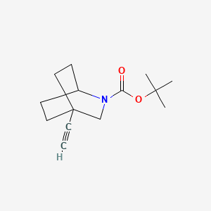 molecular formula C14H21NO2 B13628213 Tert-butyl 4-ethynyl-2-azabicyclo[2.2.2]octane-2-carboxylate 