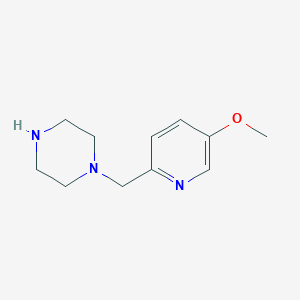 molecular formula C11H17N3O B13628231 6-(Piperazin-1-ylmethyl)pyridin-3-ol 