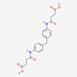 molecular formula C21H22N2O6 B1362826 4,4'-[Methylenebis(4,1-phenyleneimino)]bis(4-oxobutanoic acid) 