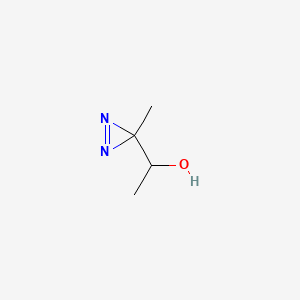 molecular formula C4H8N2O B13628260 1-(3-methyl-3H-diazirin-3-yl)ethan-1-ol 