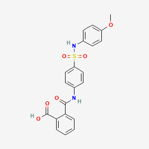molecular formula C21H18N2O6S B1362827 2-[[4-[(4-methoxyphenyl)sulfamoyl]phenyl]carbamoyl]benzoic Acid 