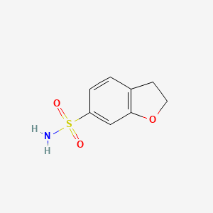 molecular formula C8H9NO3S B13628282 6-Benzofuransulfonamide, 2,3-dihydro- 