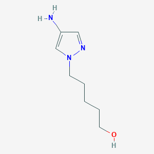 5-(4-Amino-1h-pyrazol-1-yl)pentan-1-ol