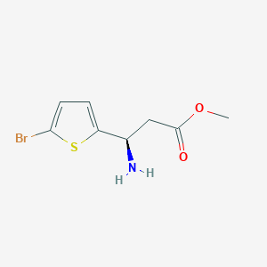 Methyl (r)-3-amino-3-(5-bromothiophen-2-yl)propanoate