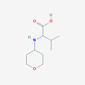 molecular formula C10H19NO3 B13628353 (Tetrahydro-2H-pyran-4-yl)valine 