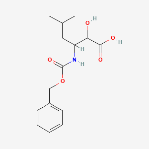 molecular formula C15H21NO5 B13628361 3-{[(Benzyloxy)carbonyl]amino}-2-hydroxy-5-methylhexanoic acid CAS No. 62023-35-2