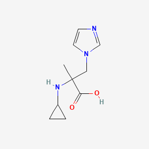 2-(Cyclopropylamino)-3-(1h-imidazol-1-yl)-2-methylpropanoic acid