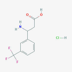 3-Amino-3-[3-(trifluoromethyl)phenyl]propanoic acid hydrochloride