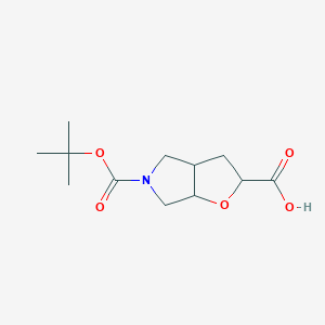 5-[(tert-butoxy)carbonyl]-hexahydro-2H-furo[2,3-c]pyrrole-2-carboxylicacid,Mixtureofdiastereomers