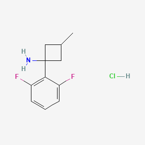 1-(2,6-Difluorophenyl)-3-methylcyclobutan-1-amine hydrochloride