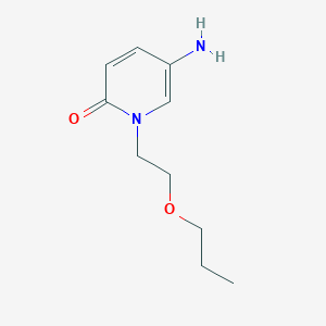 molecular formula C10H16N2O2 B13628392 5-Amino-1-(2-propoxyethyl)pyridin-2(1h)-one 