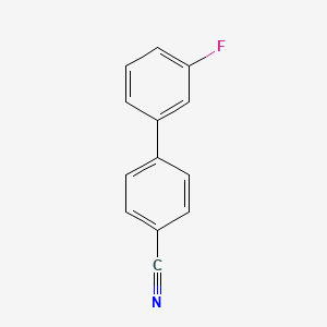 molecular formula C13H8FN B1362844 4-(3-Fluorophenyl)benzonitrile CAS No. 893734-52-6