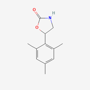 molecular formula C12H15NO2 B13628442 5-Mesityloxazolidin-2-one 