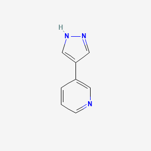 molecular formula C8H7N3 B1362847 3-(1H-Pyrazol-4-yl)pyridine CAS No. 879213-50-0