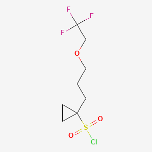 1-(3-(2,2,2-Trifluoroethoxy)propyl)cyclopropane-1-sulfonyl chloride