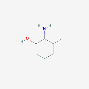 molecular formula C7H15NO B13628484 2-Amino-3-methylcyclohexan-1-ol 