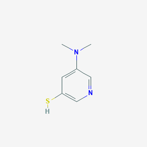 molecular formula C7H10N2S B13628513 5-(Dimethylamino)pyridine-3-thiol 