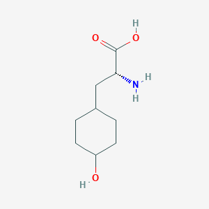 molecular formula C9H17NO3 B13628567 (2R)-2-Amino-3-(4-hydroxycyclohexyl)propanoic acid 