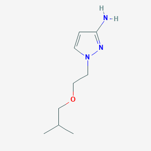 molecular formula C9H17N3O B13628623 1-(2-Isobutoxyethyl)-1h-pyrazol-3-amine 