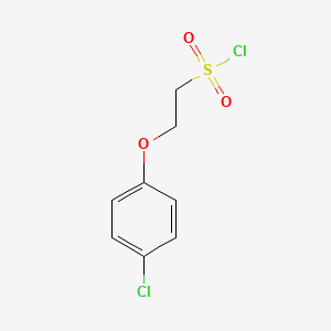 molecular formula C8H8Cl2O3S B13628626 2-(4-Chlorophenoxy)ethane-1-sulfonyl chloride 