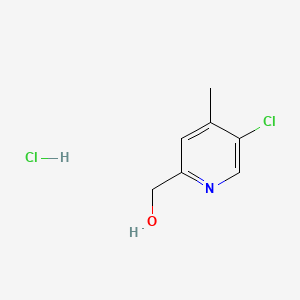 molecular formula C7H9Cl2NO B13628659 (5-Chloro-4-methylpyridin-2-yl)methanol hydrochloride 