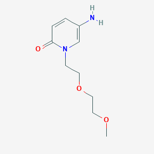 molecular formula C10H16N2O3 B13628684 5-Amino-1-(2-(2-methoxyethoxy)ethyl)pyridin-2(1h)-one 