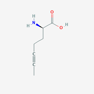 molecular formula C7H11NO2 B13628707 (R)-2-Aminohept-5-ynoic acid 