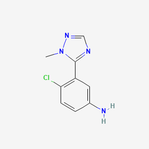 4-Chloro-3-(1-methyl-1h-1,2,4-triazol-5-yl)aniline