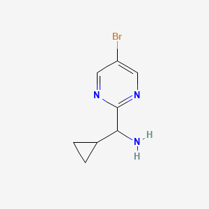 (5-Bromopyrimidin-2-yl)(cyclopropyl)methanamine