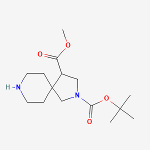 2-Tert-butyl4-methyl2,8-diazaspiro[4.5]decane-2,4-dicarboxylate