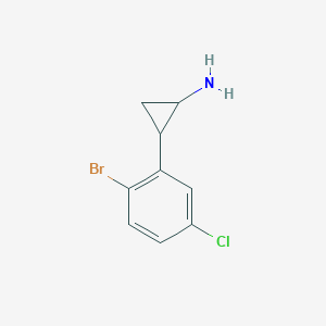 2-(2-Bromo-5-chlorophenyl)cyclopropan-1-amine