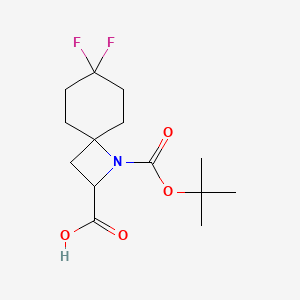 1-[(Tert-butoxy)carbonyl]-7,7-difluoro-1-azaspiro[3.5]nonane-2-carboxylic acid